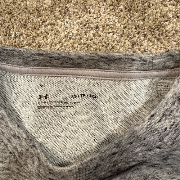 Under Armour Heathered gray cropped crewneck XS - Picture 3 of 3